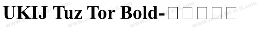UKIJ Tuz Tor Bold字体转换